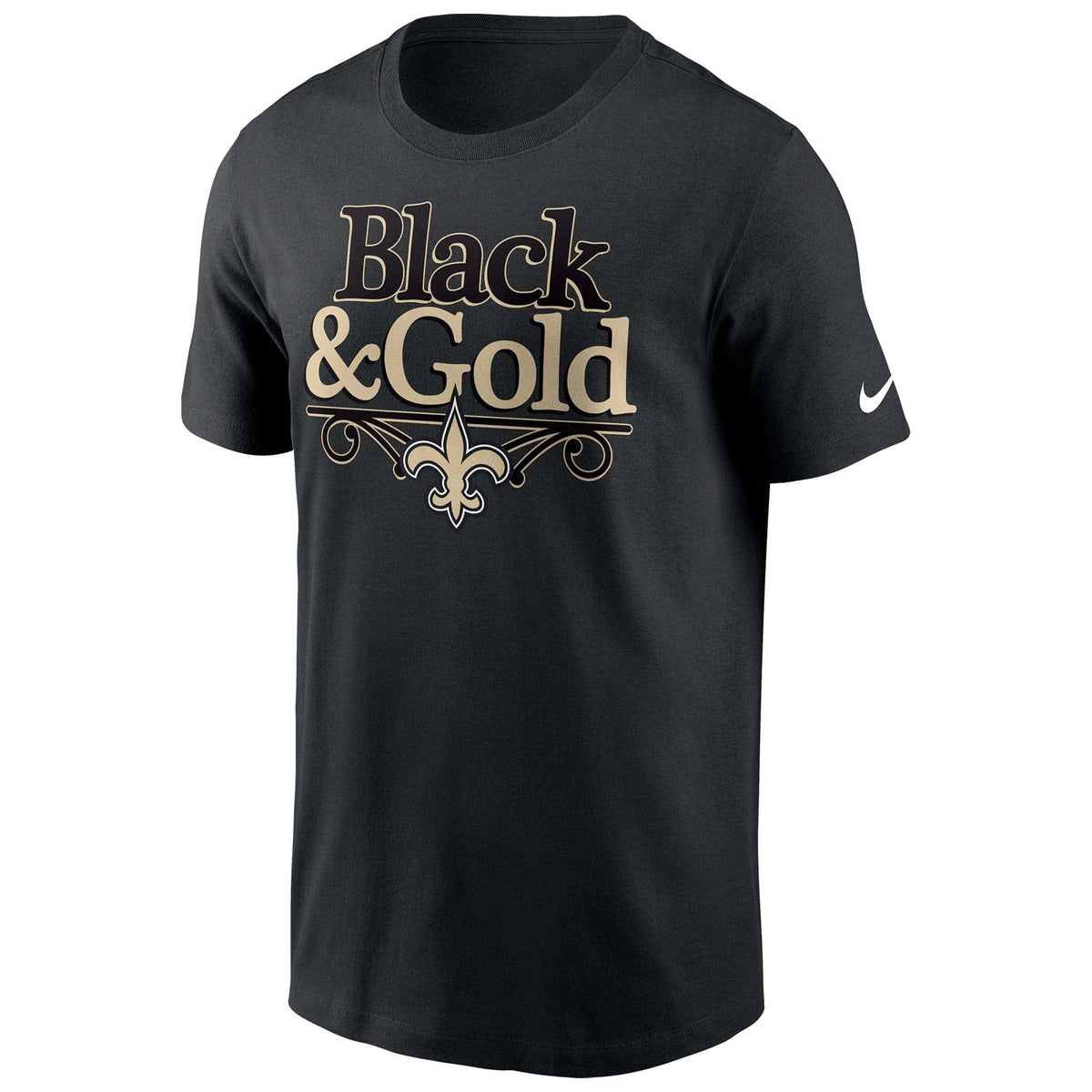 New Orleans Saints NFL Nike Black And Gold T-Shirt Schwarz - STADIUMDREAMS