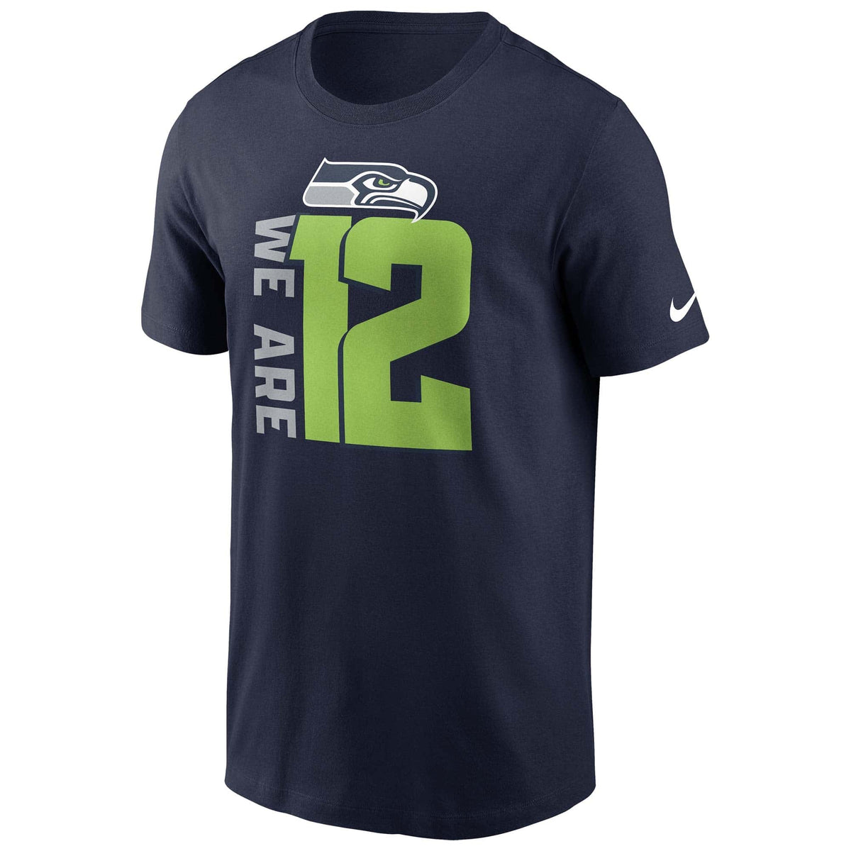 Seattle Seahawks NFL Nike We Are 12 T-Shirt Navy - STADIUMDREAMS