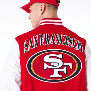 San Francisco 49ers NFL Patch College Jacke New Era Rot - STADIUMDREAMS