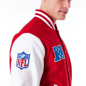 San Francisco 49ers NFL Patch College Jacke New Era Rot - STADIUMDREAMS