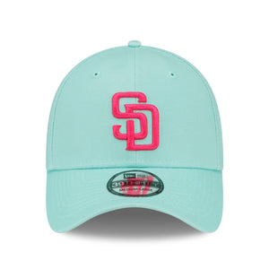 San Diego Padres MLB City Connect New Era 39Thirty Flex Cap Türkis - STADIUMDREAMS