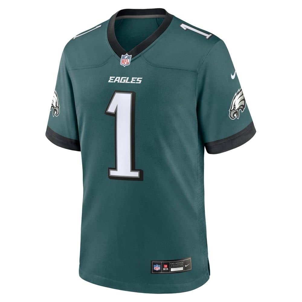 Jalen Hurts Philadelphia Eagles Nike Game Football Trikot Grün - STADIUMDREAMS