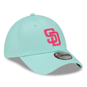 San Diego Padres MLB City Connect New Era 39Thirty Flex Cap Türkis - STADIUMDREAMS