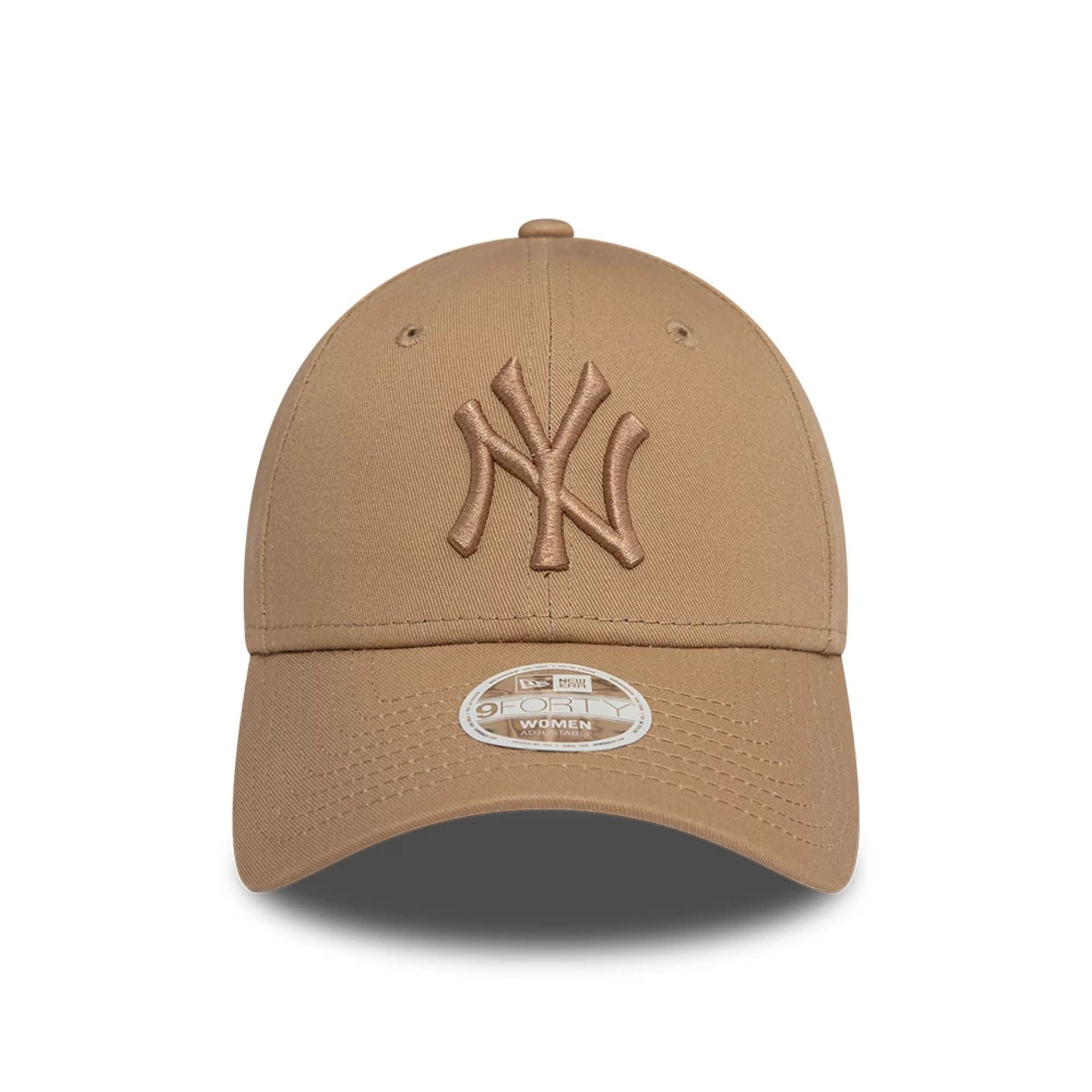 New York Yankees Woman New Era Rose Gold 9Forty MLB Cap Beige - STADIUMDREAMS