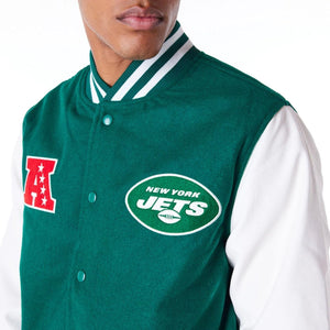 New York Jets NFL Patch College Jacke New Era Grün - STADIUMDREAMS