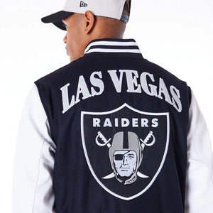 Las Vegas Raiders NFL Patch College Jacke New Era Schwarz - STADIUMDREAMS