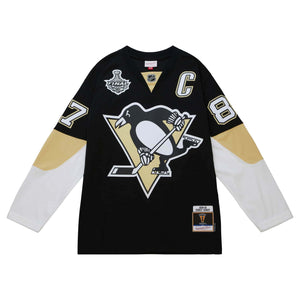 Pittsburgh Penguins Sidney Crosby Mitchell & Ness 2008 NHL Trikot Schwarz - STADIUMDREAMS