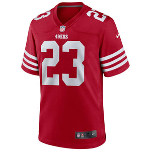 San Francisco 49ers Christian McCaffrey Nike Game Football NFL Trikot Home Rot - STADIUMDREAMS