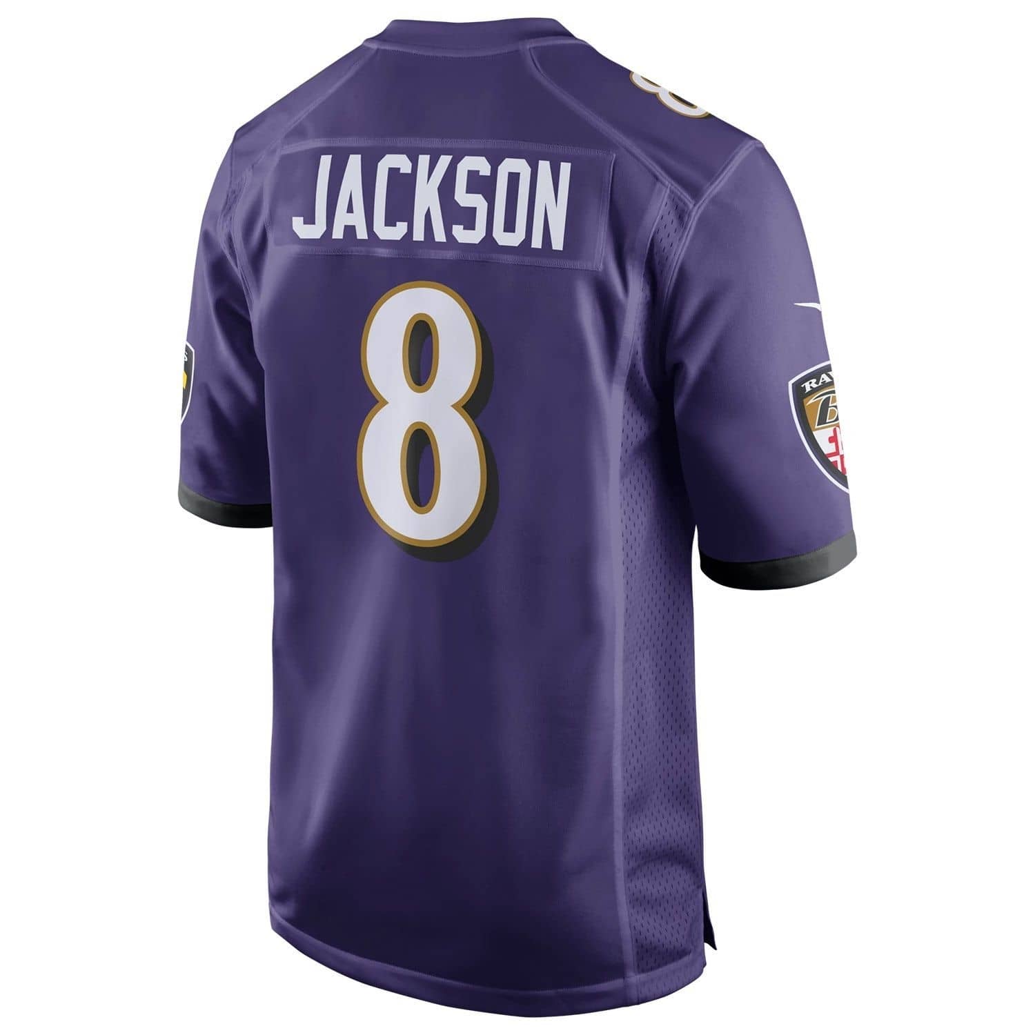 Baltimore Ravens Lamar Jackson Nike Game Football NFL Trikot Home Lila - STADIUMDREAMS