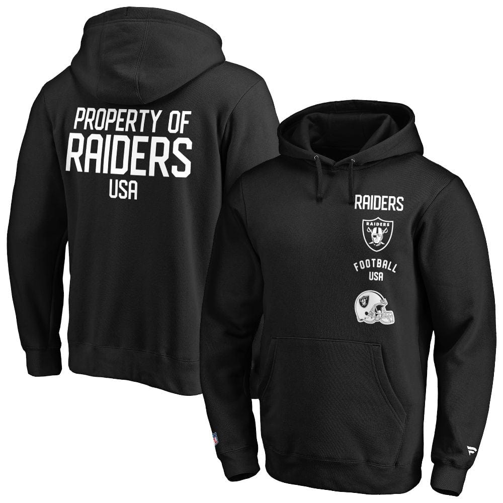 Las Vegas Raiders Fanatics NFL Property Of Graphic Hoodie Schwarz - STADIUMDREAMS