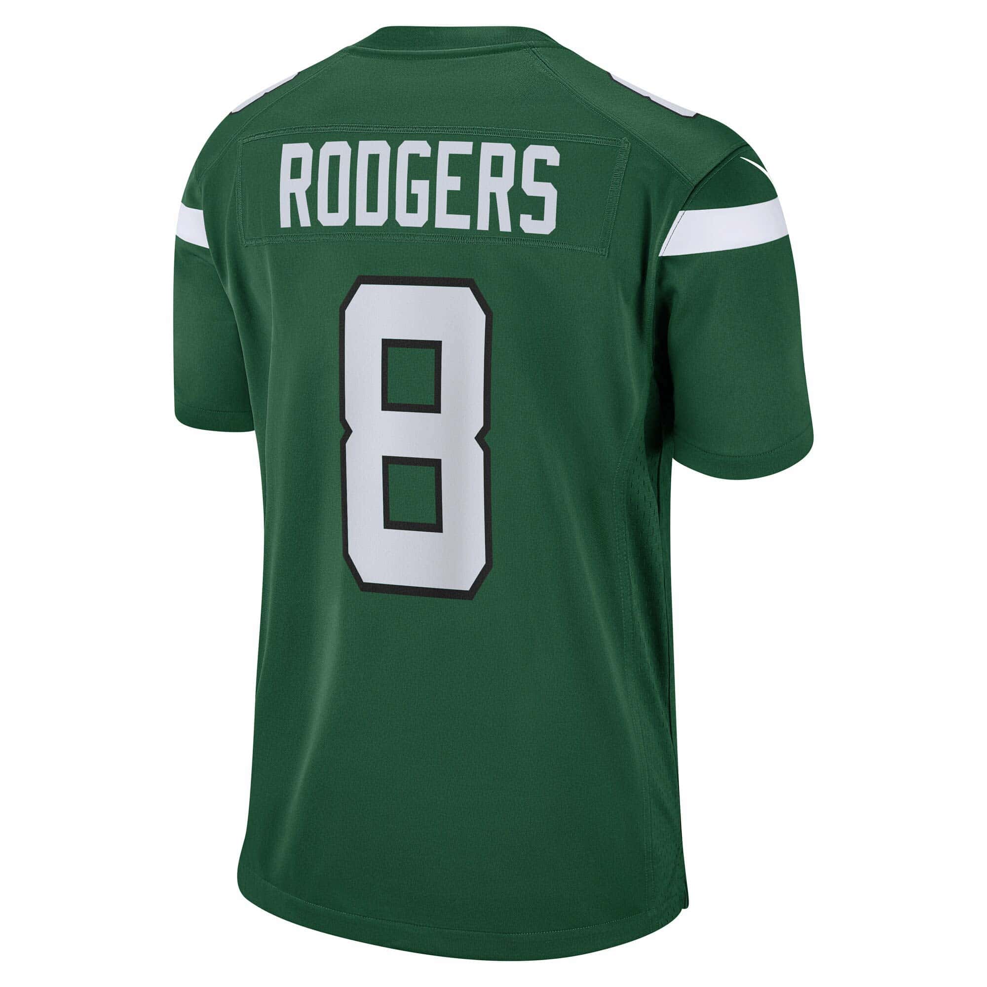 New York Jets Aaron Rodgers Nike Game Football NFL Trikot Home Grün - STADIUMDREAMS