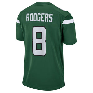 New York Jets Aaron Rodgers Nike Game Football NFL Trikot Home Grün - STADIUMDREAMS