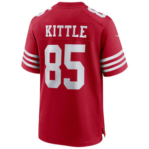 San Francisco 49ers George Kittle Nike Game Football NFL Trikot Home Rot - STADIUMDREAMS