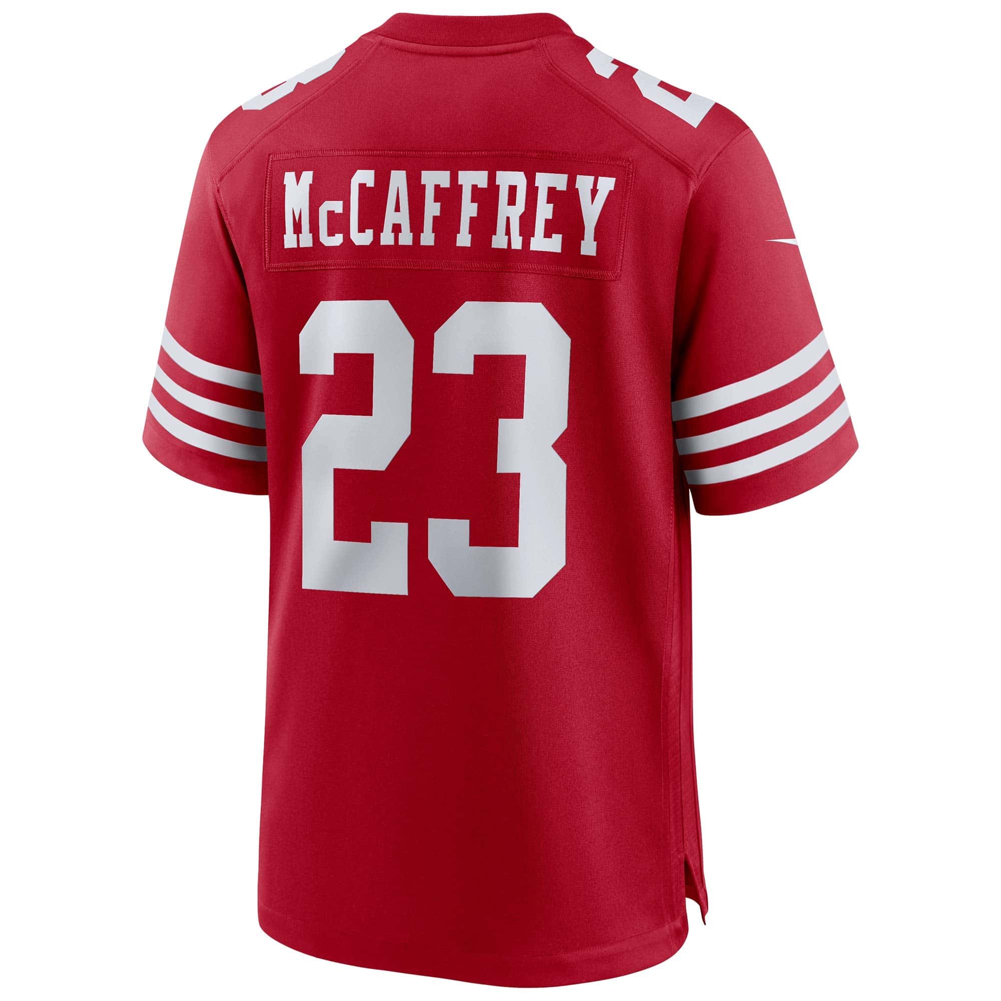 San Francisco 49ers Christian McCaffrey Nike Game Football NFL Trikot Home Rot - STADIUMDREAMS