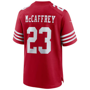 San Francisco 49ers Christian McCaffrey Nike Game Football NFL Trikot Home Rot - STADIUMDREAMS