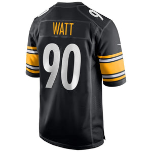 Pittsburgh Steelers T. J. Watt Nike Game Football NFL Trikot Home Schwarz - STADIUMDREAMS