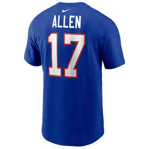 Buffalo Bills Josh Allen Nike NFL Player T-Shirt Blau - STADIUMDREAMS