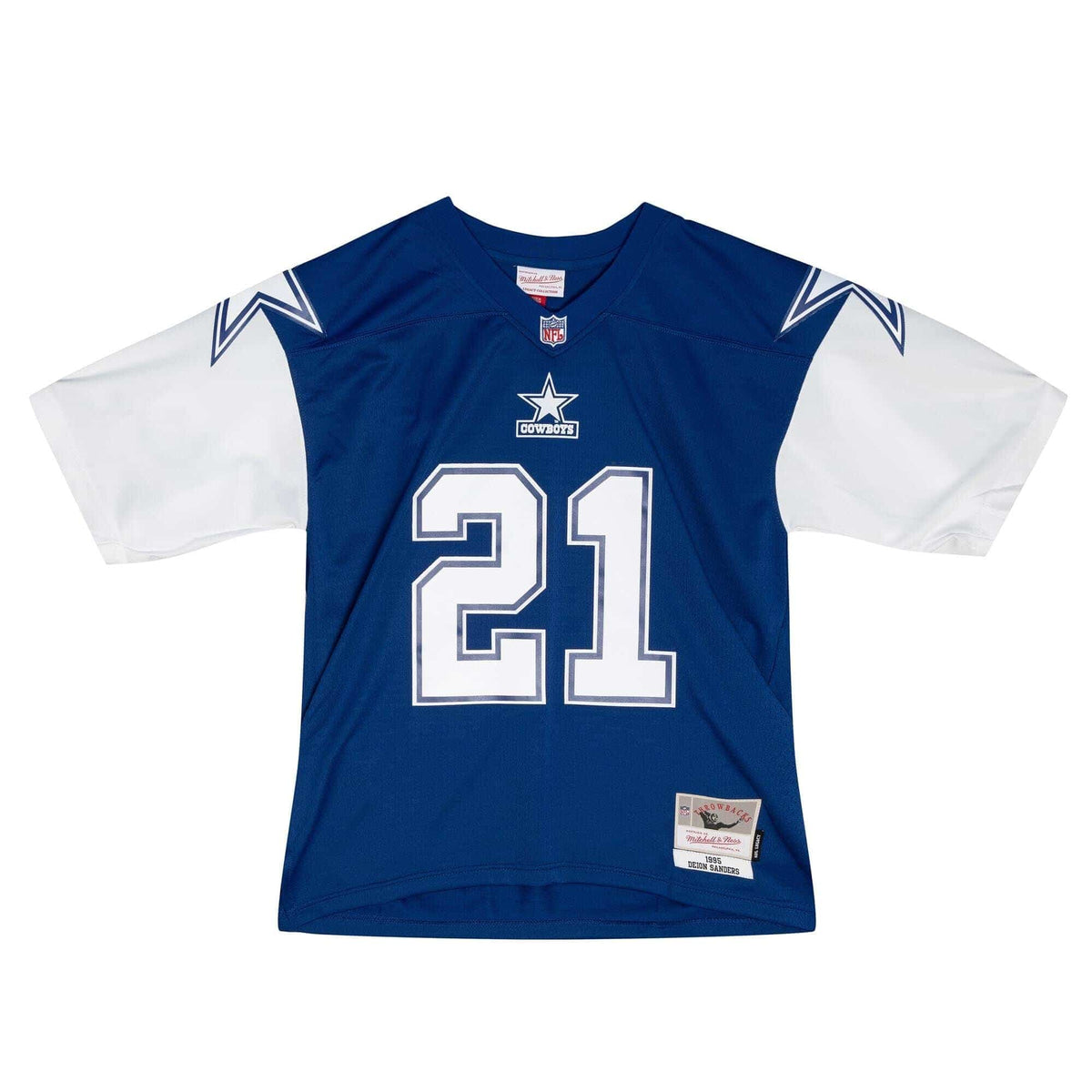 Dallas Cowboys Deion Sanders Mitchell & Ness 1995 NFL Trikot Navy - STADIUMDREAMS