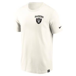 Las Vegas Raiders Nike Essential Backprint Edition NFL T-Shirt Cream - STADIUMDREAMS