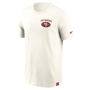 San Francisco 49ers Nike Essential Backprint Edition NFL T-Shirt Cream - STADIUMDREAMS