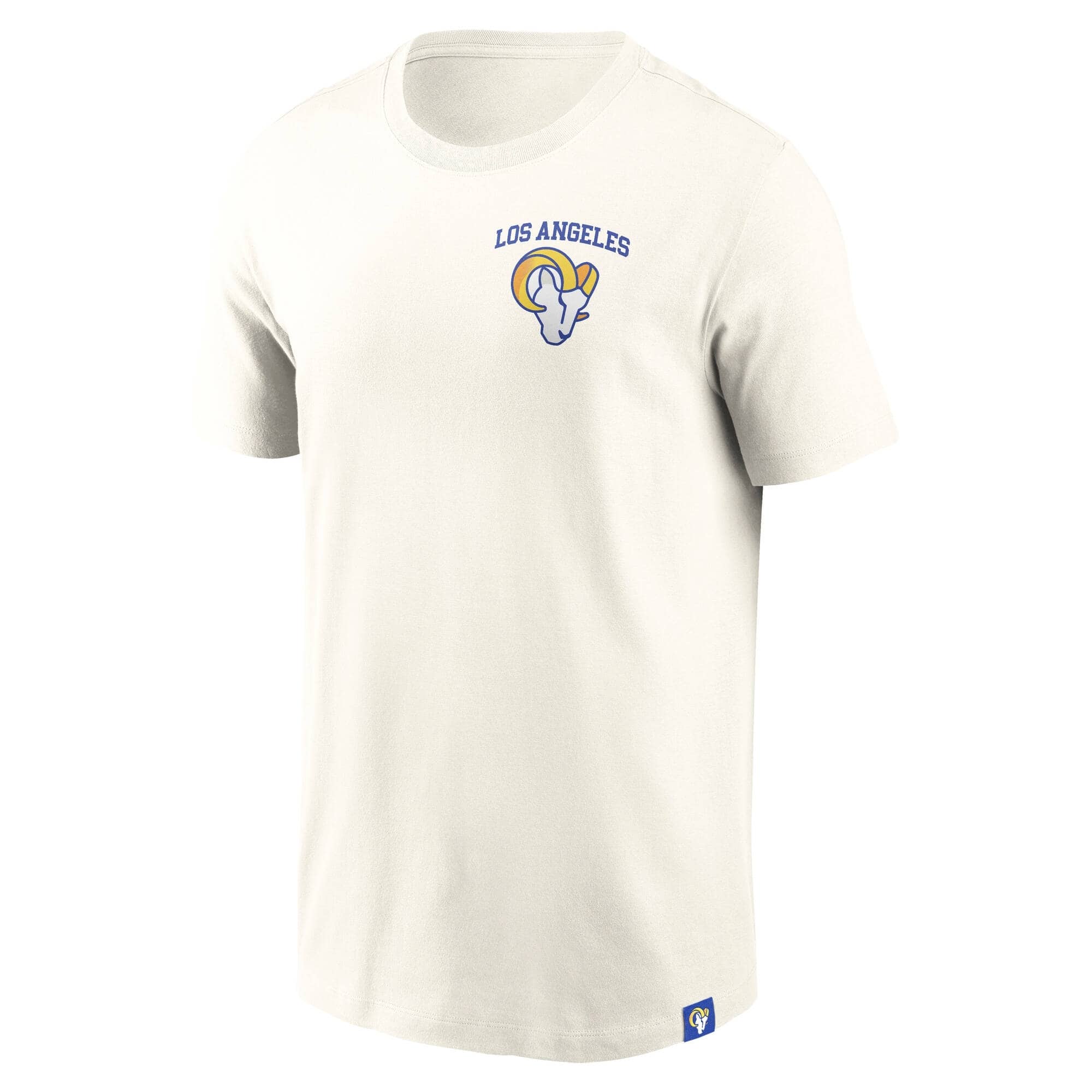 Los Angeles Rams Nike Essential Backprint Edition NFL T-Shirt Cream - STADIUMDREAMS