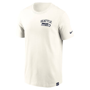 Seattle Seahawks Nike Essential Backprint Edition NFL T-Shirt Cream - STADIUMDREAMS