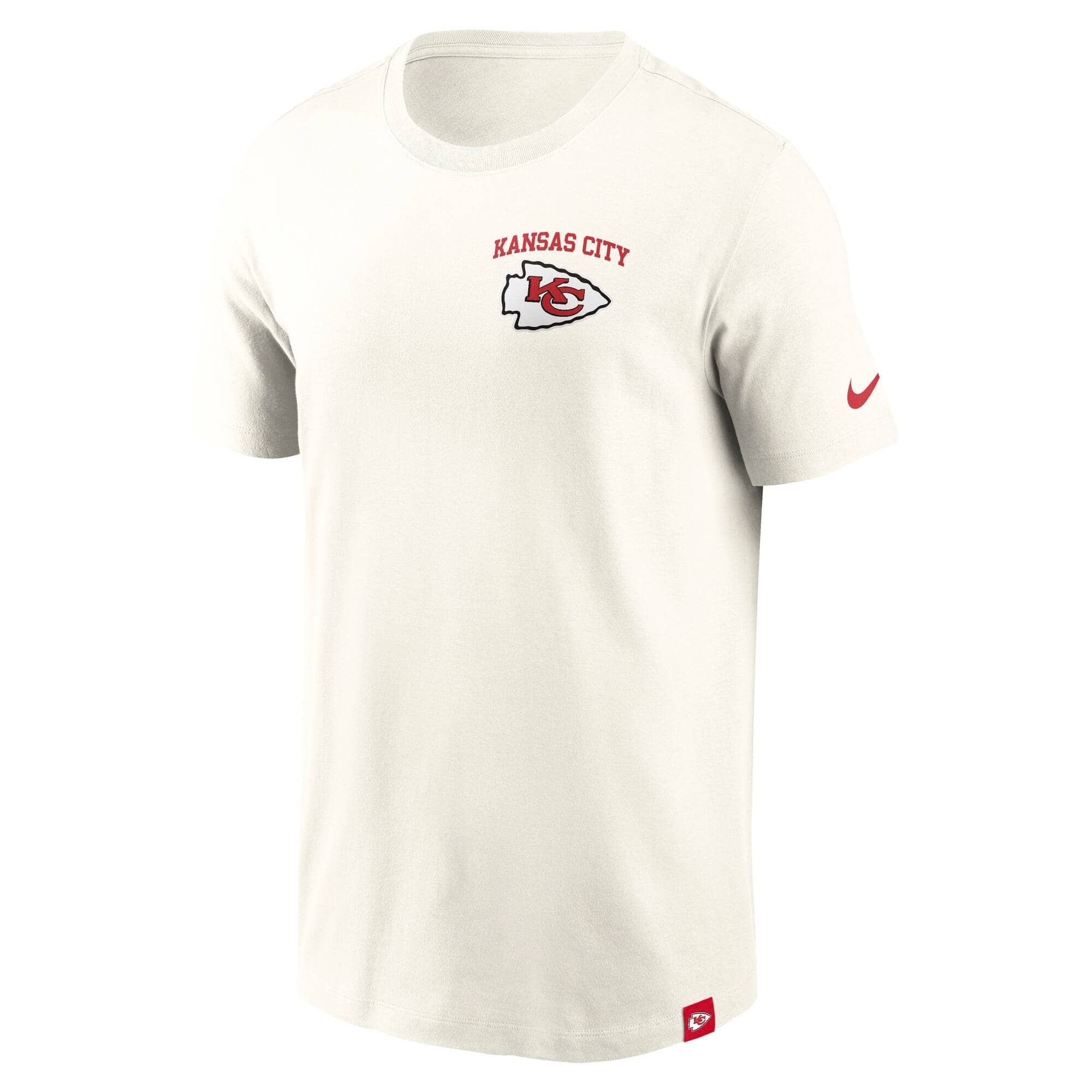 Kansas City Chiefs Nike Essential Backprint Edition NFL T-Shirt Cream - STADIUMDREAMS