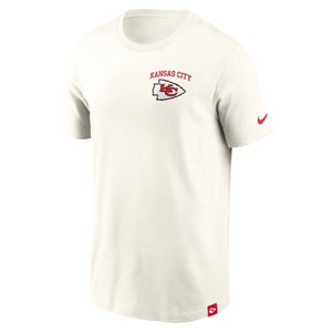 Kansas City Chiefs Nike Essential Backprint Edition NFL T-Shirt Cream - STADIUMDREAMS