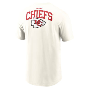 Kansas City Chiefs Nike Essential Backprint Edition NFL T-Shirt Cream - STADIUMDREAMS