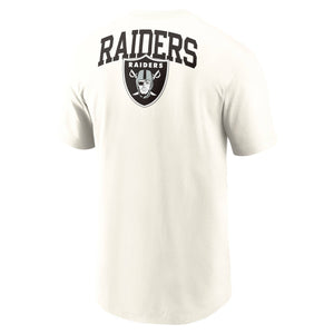 Las Vegas Raiders Nike Essential Backprint Edition NFL T-Shirt Cream - STADIUMDREAMS