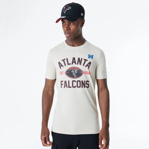 Atlanta Falcons Historic 2024 New Era 3rd Down NFL T-Shirt Beige - STADIUMDREAMS