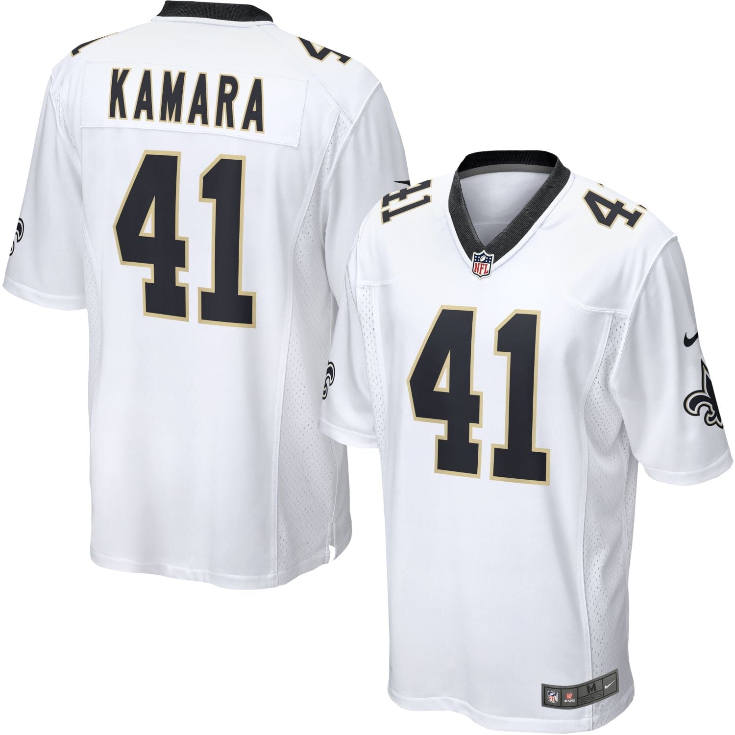 Alvin Kamara New Orleans Saints Nike NFL Football Trikot Weiß - STADIUMDREAMS