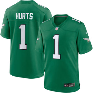 Jalen Hurts Philadelphia Eagles Nike NFL Football Throwback Trikot Grün - STADIUMDREAMS