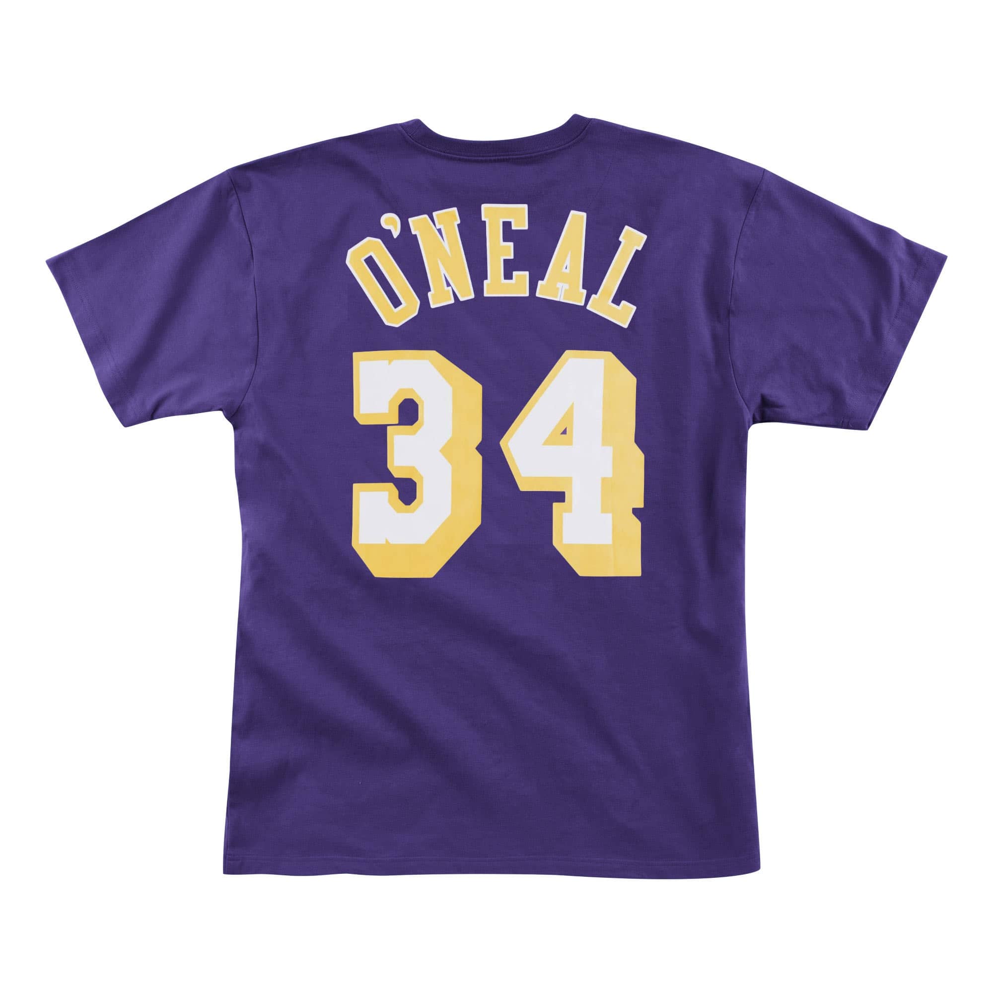 NBA NAME & NUMBER TEE LAKERS - O'NEAL - STADIUMDREAMS