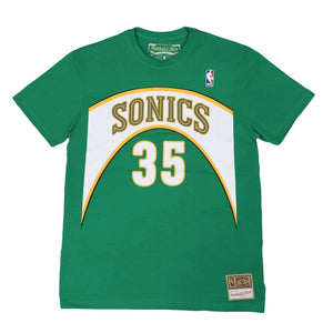 Kevin Durant #35 Seattle Supersonics Mitchell & Ness NBA Name & Number T-Shirt Grün - STADIUMDREAMS