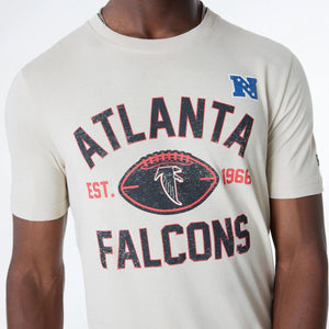 Atlanta Falcons Historic 2024 New Era 3rd Down NFL T-Shirt Beige - STADIUMDREAMS