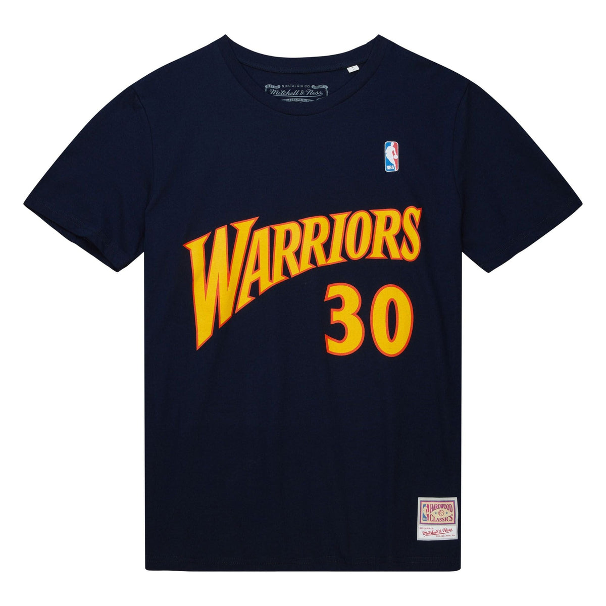 Steph Curry #30 Golden State Warriors Mitchell & Ness NBA Name & Number T-Shirt Navy - STADIUMDREAMS