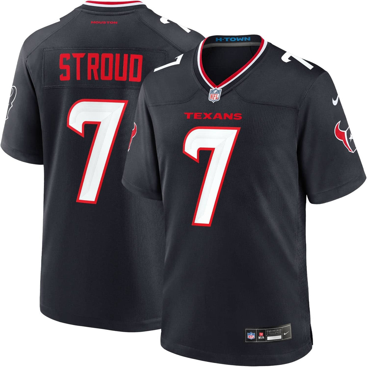 C.J. Stroud #7 Houston Texans Nike Game NFL Football Trikot Navy - STADIUMDREAMS