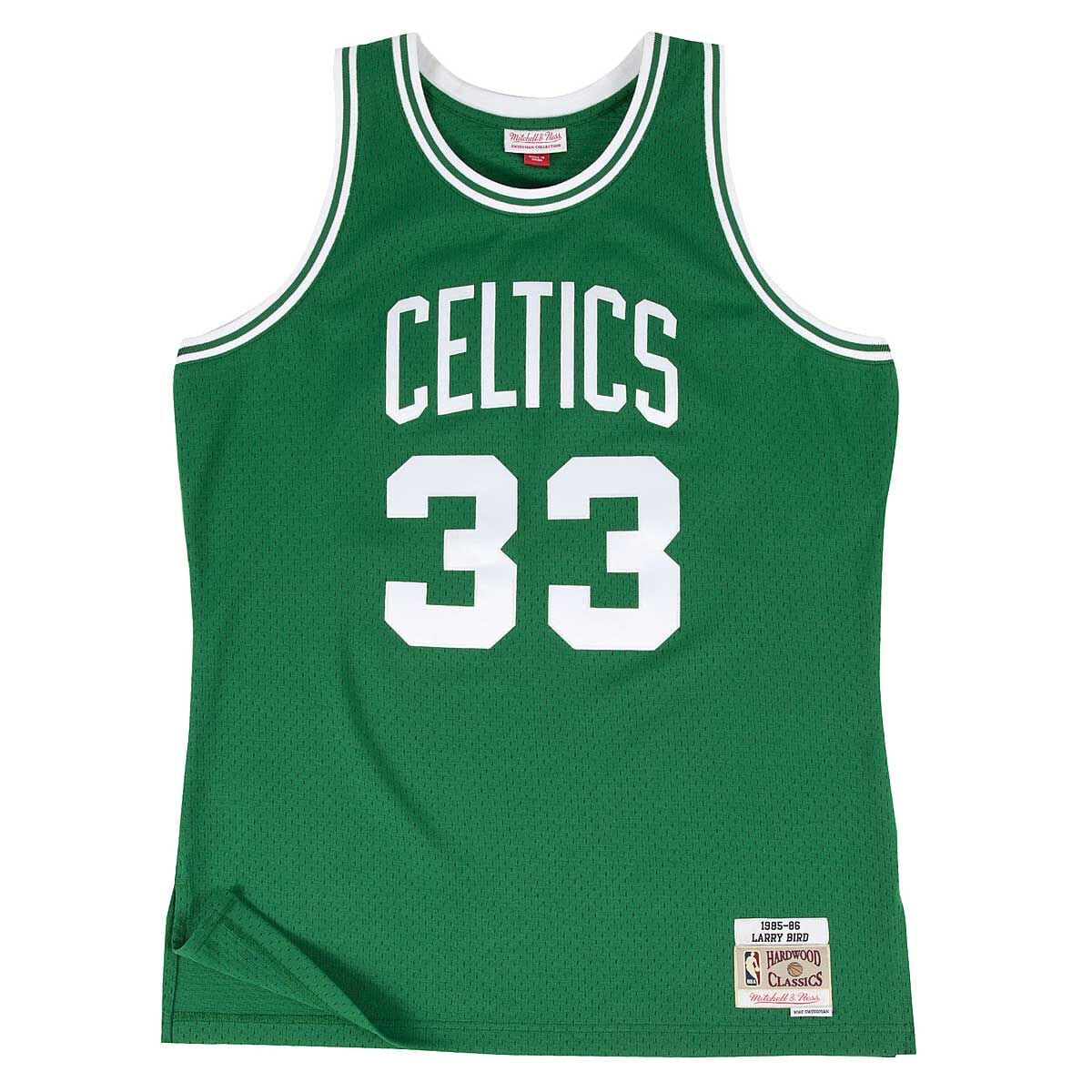 Boston Celtics Larry Bird Mitchell & Ness NBA Swingman Trikot 1985-1986 Grün - STADIUMDREAMS