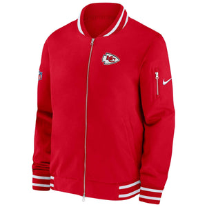 Kansas City Chiefs Nike Sideline Coach Bomber NFL Jacke Rot - STADIUMDREAMS