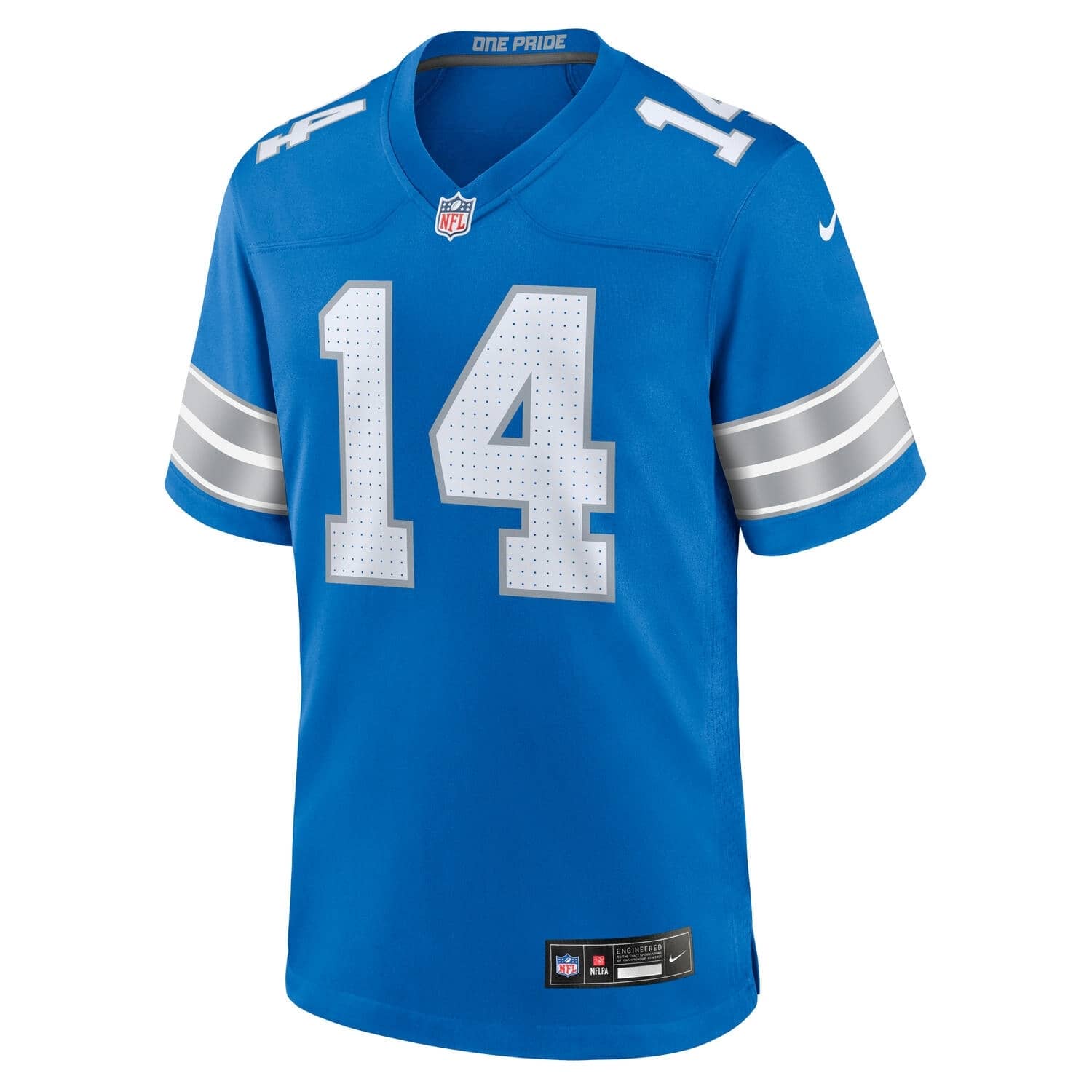 Amon Ra St. Brown #14 Detroit Lions Nike Game NFL Football Trikot Blau - STADIUMDREAMS