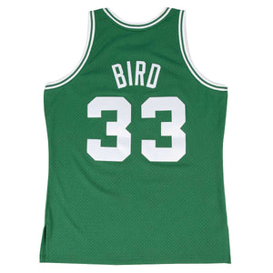 Boston Celtics Larry Bird Mitchell & Ness NBA Swingman Trikot 1985-1986 Grün - STADIUMDREAMS