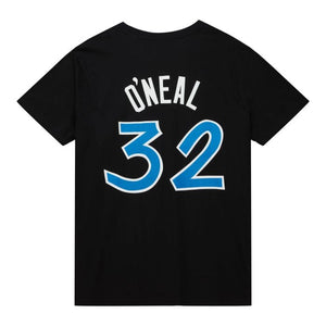 Shaquille O'Neal Orlando Magic Mitchell & Ness NBA Name & Number T-Shirt Schwarz - STADIUMDREAMS