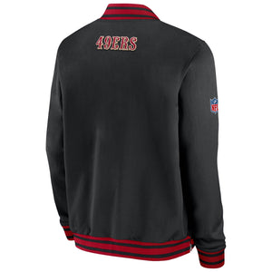 San Francisco 49ers Nike Sideline Coach Bomber NFL Jacke Schwarz - STADIUMDREAMS