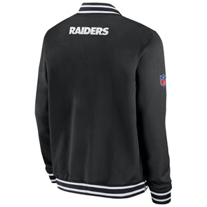 Las Vegas Raiders Nike Sideline Coach Bomber NFL Jacke Schwarz - STADIUMDREAMS