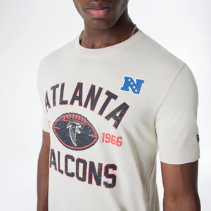 Atlanta Falcons Historic 2024 New Era 3rd Down NFL T-Shirt Beige - STADIUMDREAMS