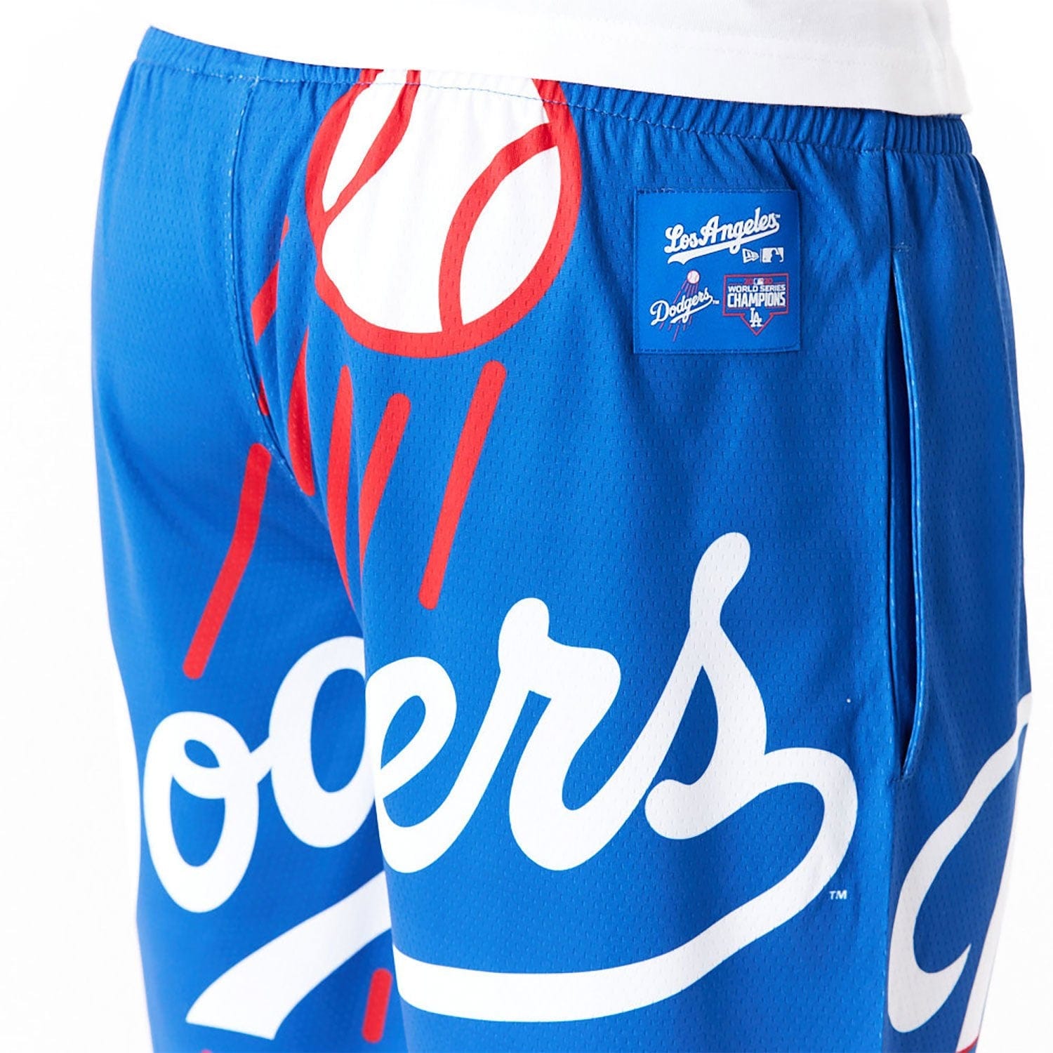 Los Angeles Dodgers MLB Large Logo Short blau - STADIUMDREAMS