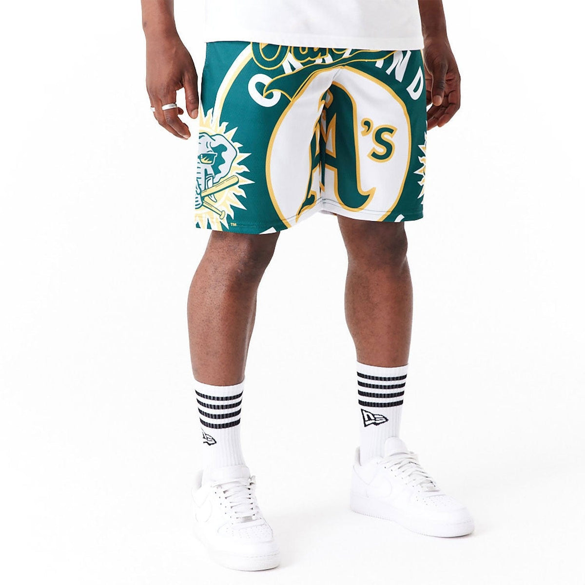 Oakland Athletics MLB Large Logo Short grün - STADIUMDREAMS