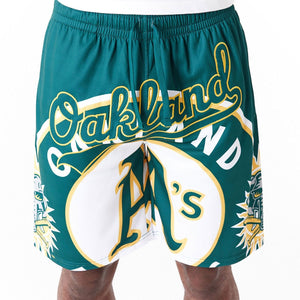 Oakland Athletics MLB Large Logo Short grün - STADIUMDREAMS