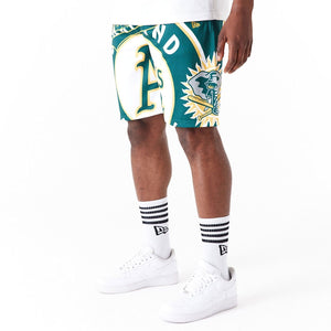 Oakland Athletics MLB Large Logo Short grün - STADIUMDREAMS